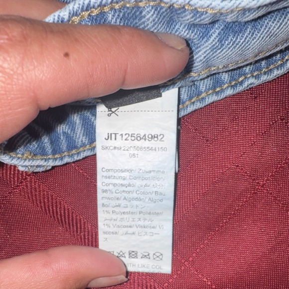 SHEIN Light Blue Distressed Cut-Off Denim Shorts Girls Size 8-9Y - Picture 6 of 7